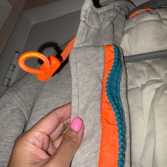 Free People Cozy Campfire Oversized Heavy-Duty Zip-Up Jacket in HEATHER GREY - Picture 5 of 9